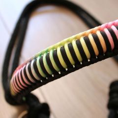 Jezdecká ohlávka s opletem AMBRA (paracord) AIVA
