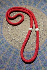 Nákrčník s turbánky červený • 140cm (obvod)