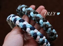 Provazová ohlávka s opletem FREY (paracord) AIVA