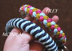 Provazová ohlávka s opletem MONRAE (paracord) AIVA