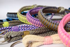 Vodící ohlávka s opletem AMBRA (paracord) AIVA