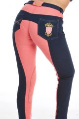 Jezdecké kalhoty CHESHAM - Navy/ Coral | Velikost 38 (skladem 1ks), Velikost 40 (skladem 1ks)