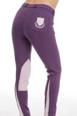 Jezdecké kalhoty WELLBROOK - Blackberry/ Lilac | Velikost 38 (skladem 2ks)
