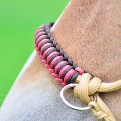 Jezdecká ohlávka s opletem AMBRA (paracord) AIVA