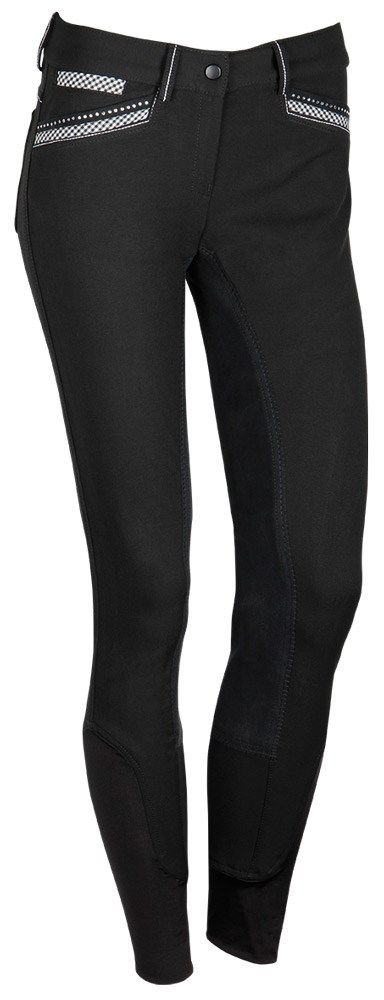 Jezdecké kalhoty BRIGIT - Black/Silver Harry's Horse