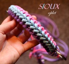 Provazová ohlávka s opletem SIOUX (paracord) AIVA